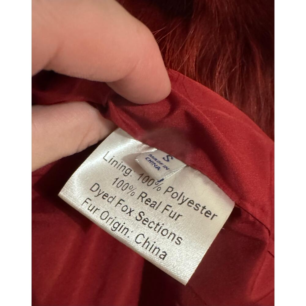 NWT Rebecca Minkoff Jocelyn Fox Fur Coat Size S - Picture 10 of 13